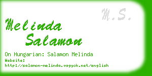 melinda salamon business card
